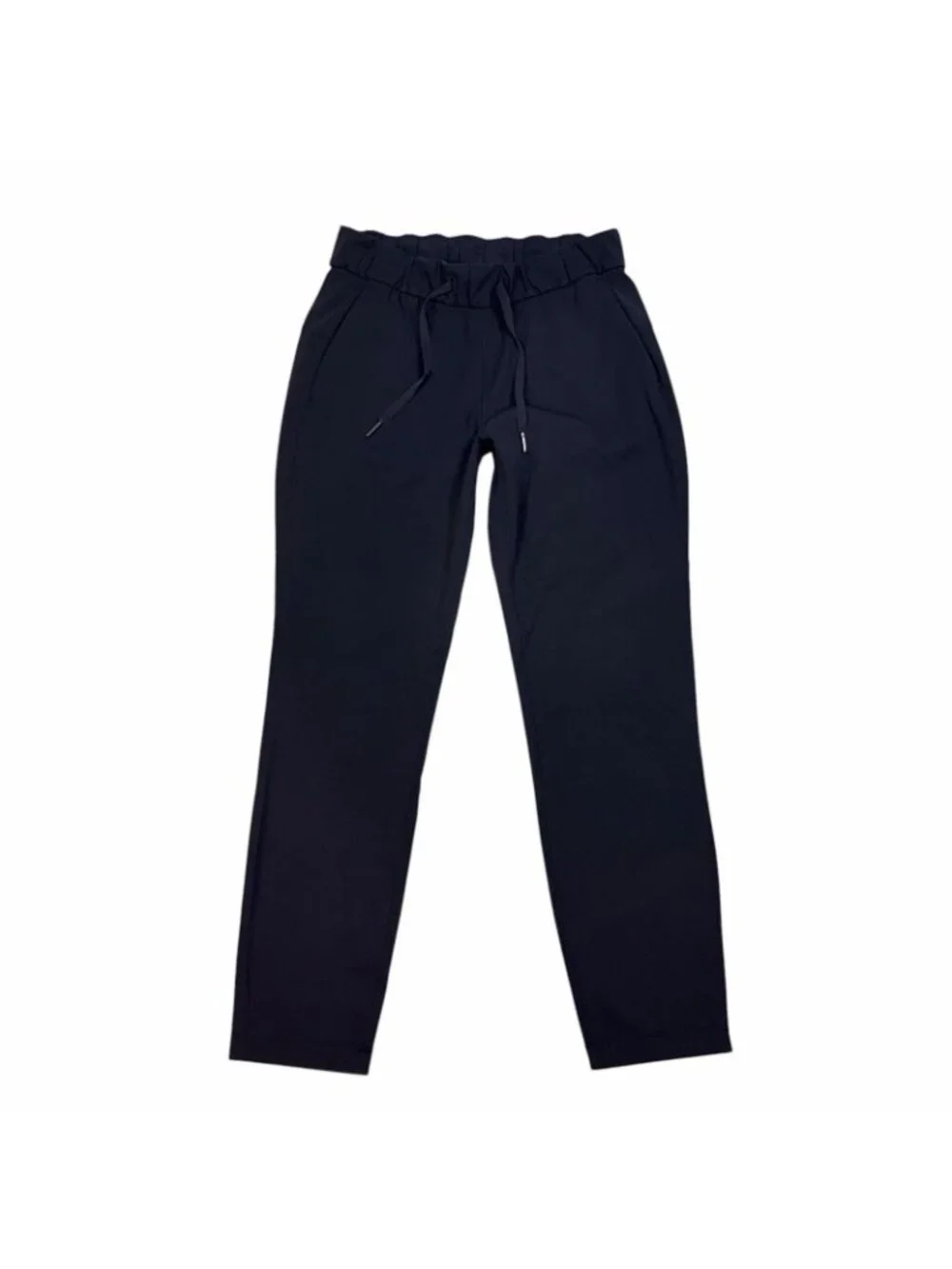 Lululemon On The Fly 7/8 Pants Size 4 True Navy Luxtreme Pull On Drawstring